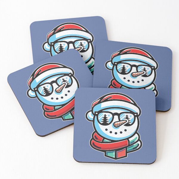Artikelvorschau, Cooler Weihnachtsschneemann mit Sonnenbrille und Weihnachtsmütze entworfen und verkauft von hidden-design.