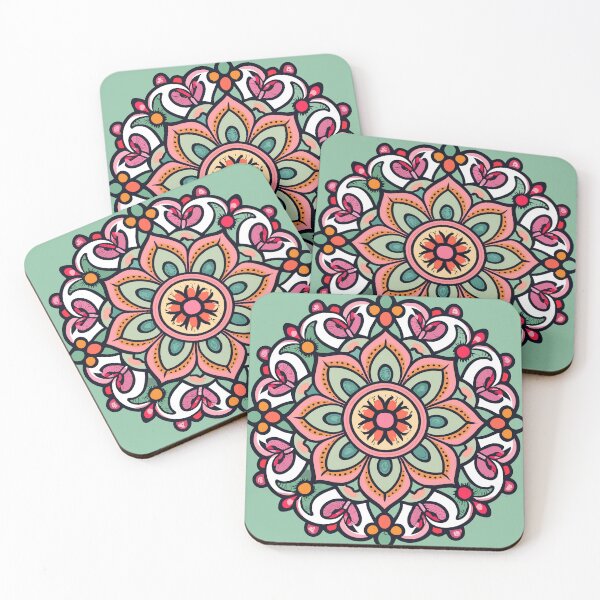 Item preview, Colorful Indian Rangoli Art Design designed and sold by Jollys-ArtShop.