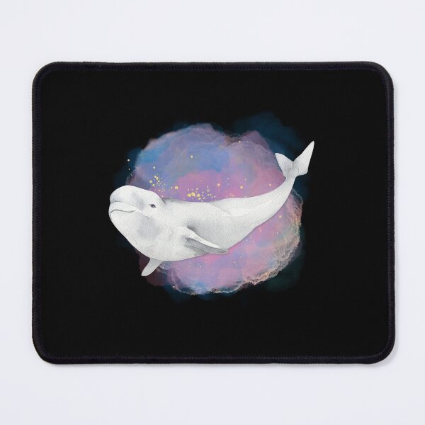 Item preview, White Beluga Whale Watercolor Style designed and sold by kuremureDesign.