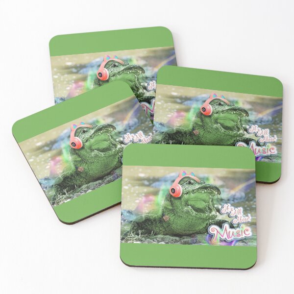 Item preview, It Is All About Music - Melomaniac Crocodile (by ACCI)  designed and sold by VanyssaGraphics.
