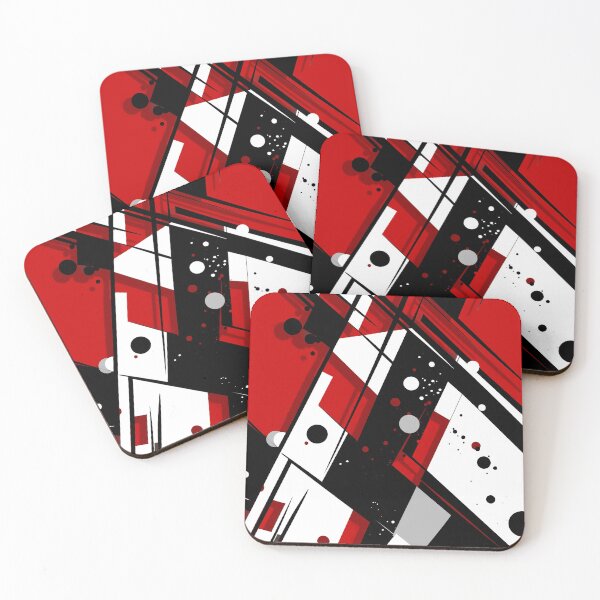 Item preview, Black and White Shapes, in the style of Chaotic Compositions designed and sold by MagicColorPrint.