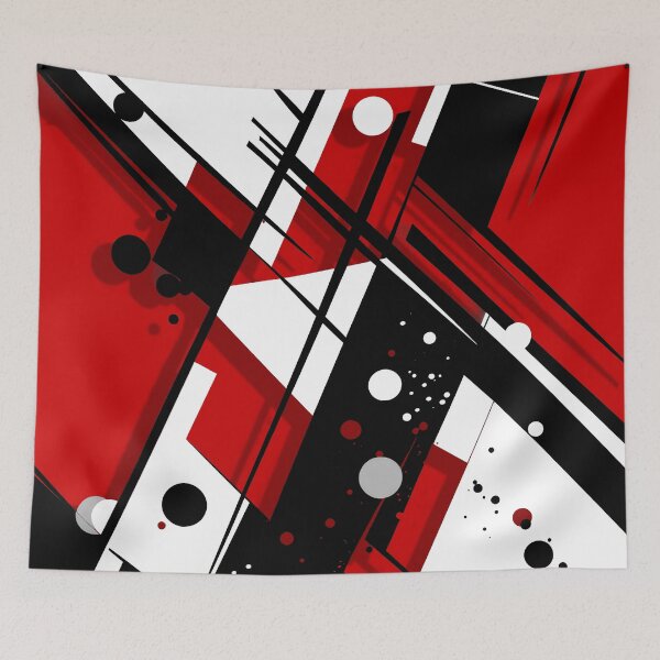 Item preview, Black and White Shapes, in the style of Chaotic Compositions designed and sold by MagicColorPrint.