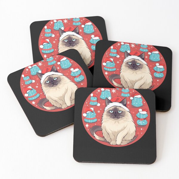 Item preview, Birman Cat Xmas, Love Cats designed and sold by Logiamerch.