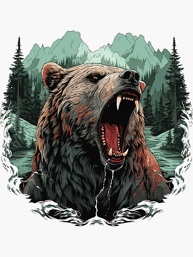 Amazon.com: HTUKHBVGHT Grizzly Bear Cubs, Bear Family