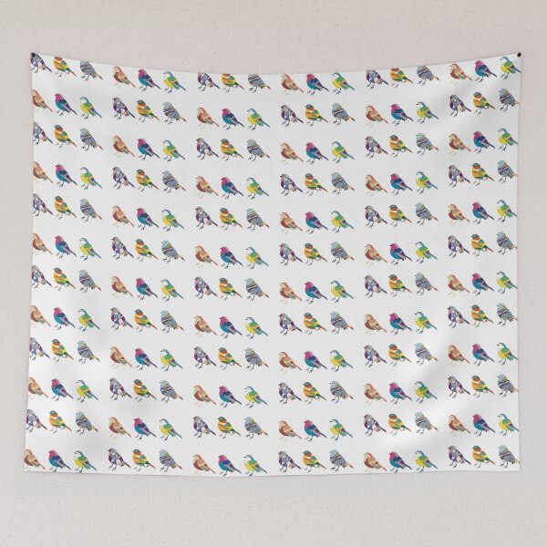 Item preview, Robin Wall Art – Abstract Christmas Bird Line Drawing Collection designed and sold by iampaulmorris.