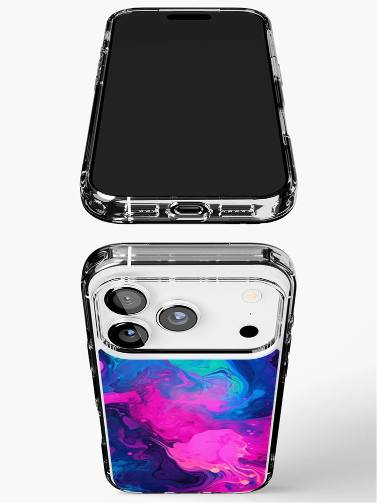 Thumbnail 3 of 5, iPhone Case, Neon Color Pattern designed and sold by Myra365Art.