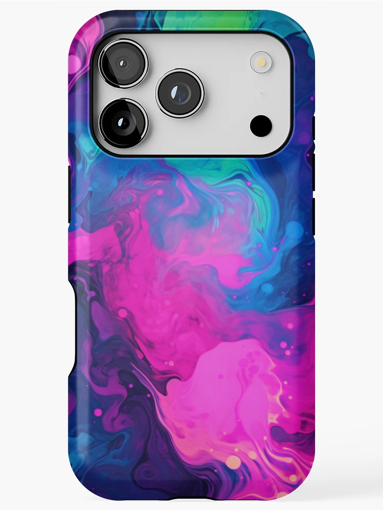 Thumbnail 1 of 4, iPhone Case, Neon Color Pattern designed and sold by Myra365Art.