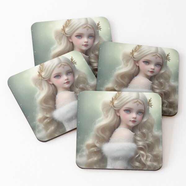Item preview, Christmas Girl White and Gold designed and sold by WaryTales.
