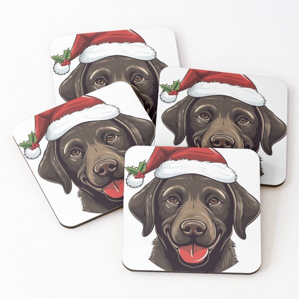 Item preview, Christmas Chocolate Brown Labrador Dog designed and sold by wotsthis.
