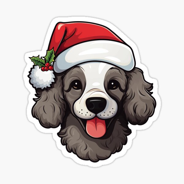 Item preview, Christmas Doodle Oodle Dog - dark brown/ black/chocolate designed and sold by wotsthis.