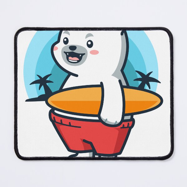 Item preview, Polar Bear With Surfboard designed and sold by chomaruddin tri amboko.