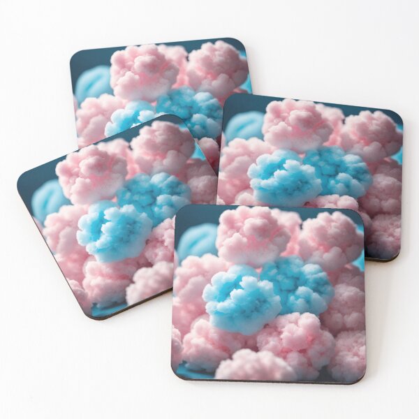 Item preview, Cotton candy macro pink and blue background designed and sold by twisted-dot.