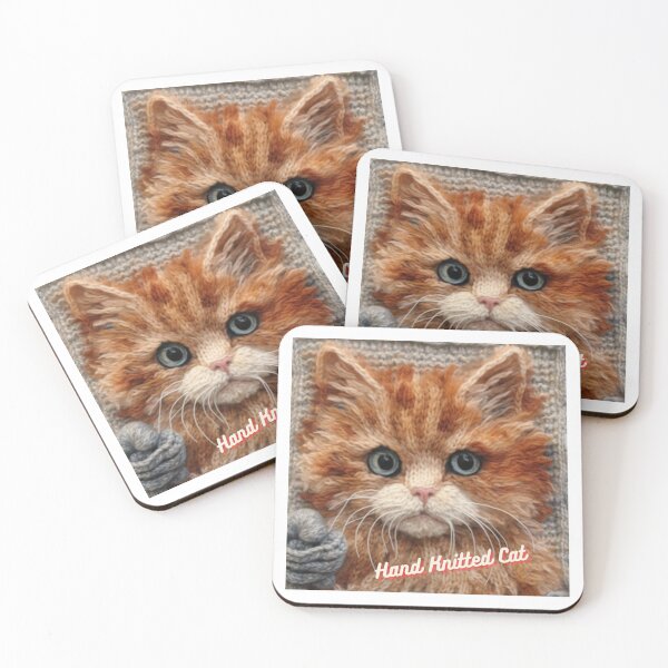 Item preview,  Cute Cat Hand Knitted Collection Decor designed and sold by Sitred123.