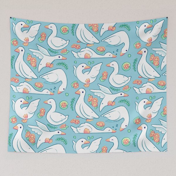 Item preview, Cute Embden Goose Illustration designed and sold by evybenita.