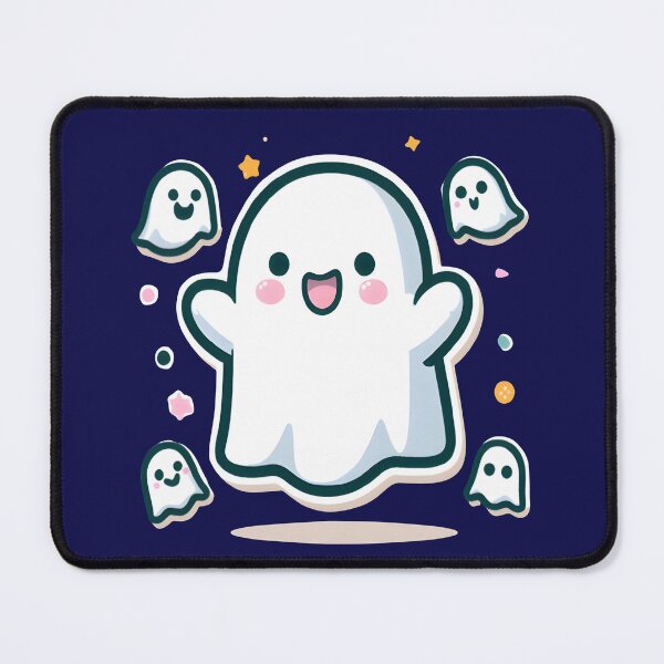Item preview, Friendly Cute Ghosts with Rosy Cheeks designed and sold by Creative.Shop.