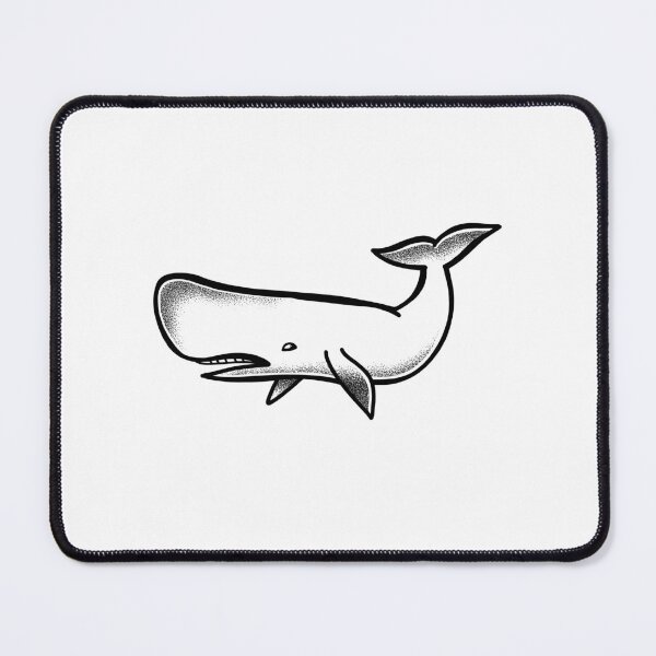 Item preview, Tattoo blue whale with open mouth designed and sold by jazzydevil.