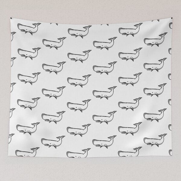 Item preview, Tattoo blue whale with open mouth designed and sold by jazzydevil.