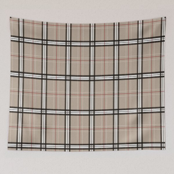 Item preview, beige red black plaid pattern designed and sold by D- Day.
