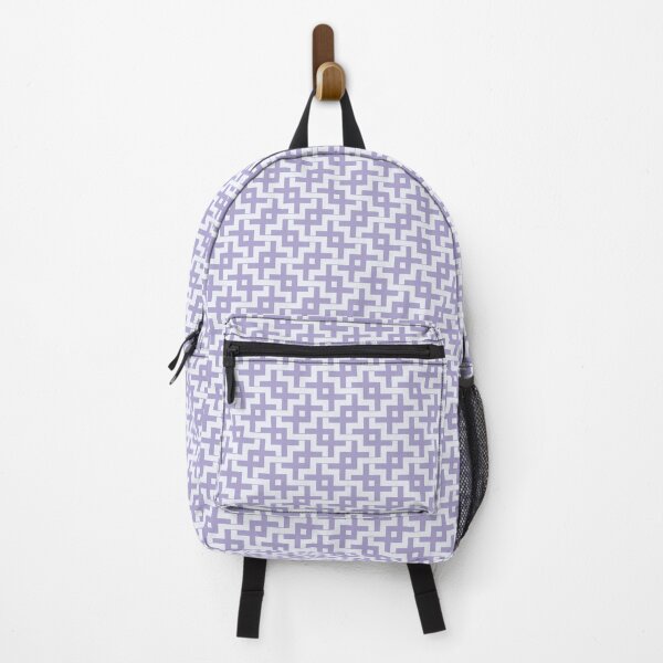 Item preview, Geometric Pattern in Violet and White designed and sold by Harmonish.