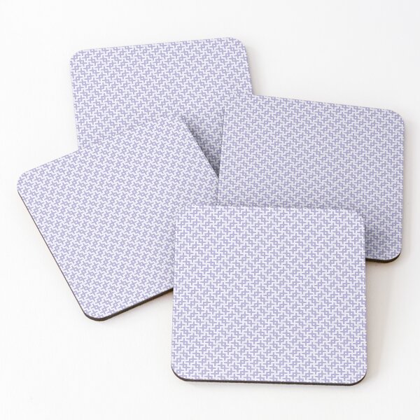 Item preview, Geometric Pattern in Violet and White designed and sold by Harmonish.