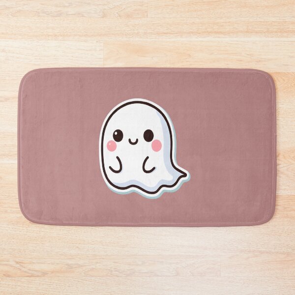 Item preview, cute ghost with rosy cheeks designed and sold by Creative.Shop.