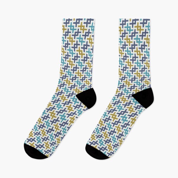 Item preview, Geometric Pattern in Blue, Green and Yellow designed and sold by Harmonish.