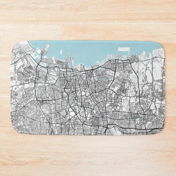 Item preview, Jakarta City Map of Indonesia - Circle designed and sold by deMAP.