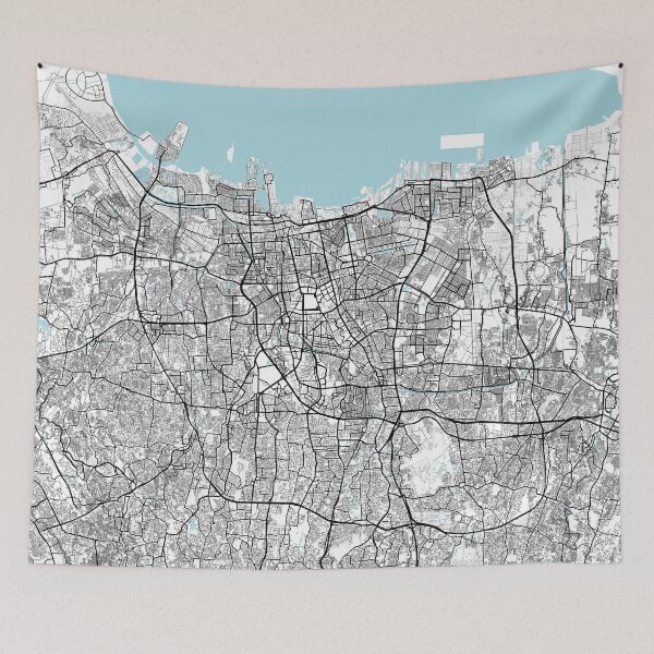 Item preview, Jakarta City Map of Indonesia - Circle designed and sold by deMAP.