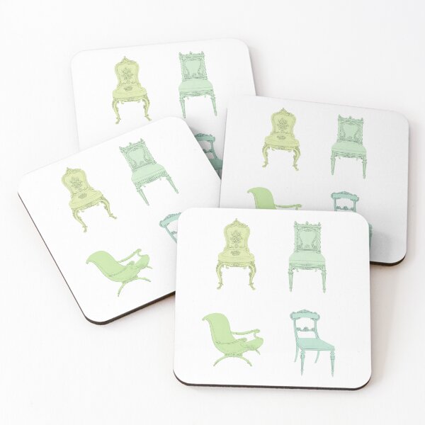 Item preview, Coquette Chairs Green Set designed and sold by MaryRose73744.