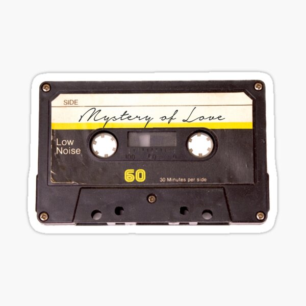 Mystery Of Love Cassette Sticker
