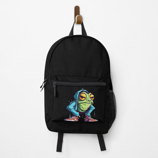 Item preview, Funny cartoon frog in sneakers - well croaked frog designed and sold by WallGemsArt.