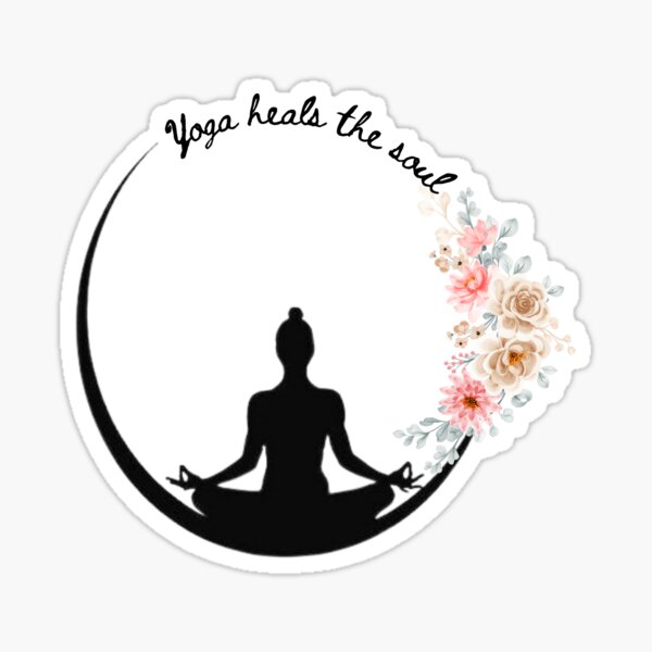 Yoga funny quote' Sticker