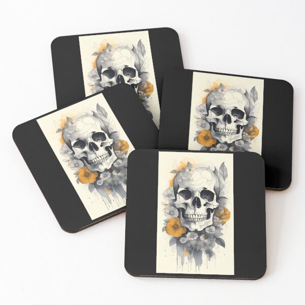 Item preview, Skull and Floral designed and sold by j-tippens-art.
