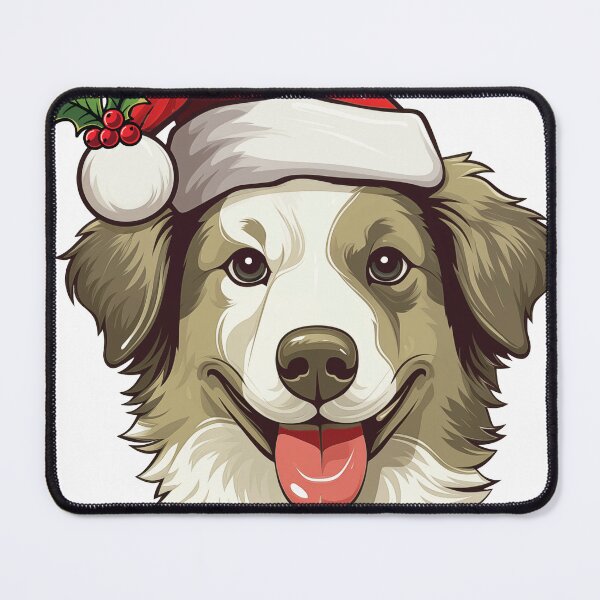 Item preview, Christmas Border Collie - Wheaton - Cream and White designed and sold by wotsthis.