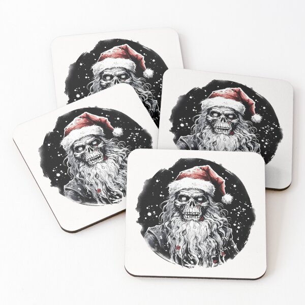 Item preview, Zombie Santa Merry Black Christmas designed and sold by AngelinaBezm.