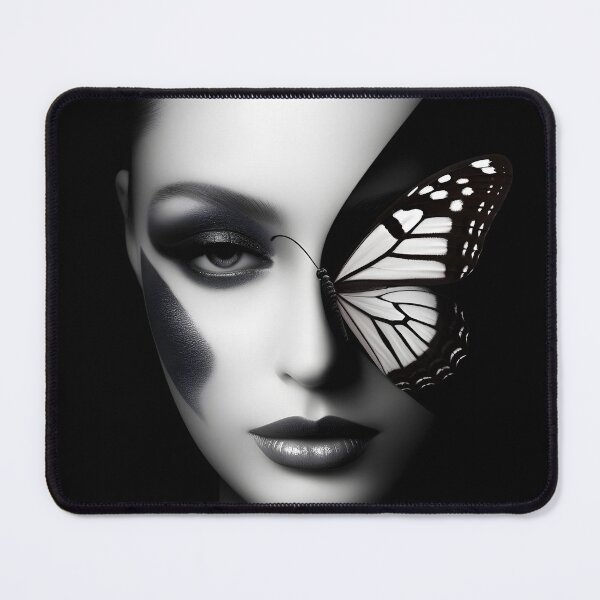 Item preview, Monochromatic Butterfly Face designed and sold by soulofalion.