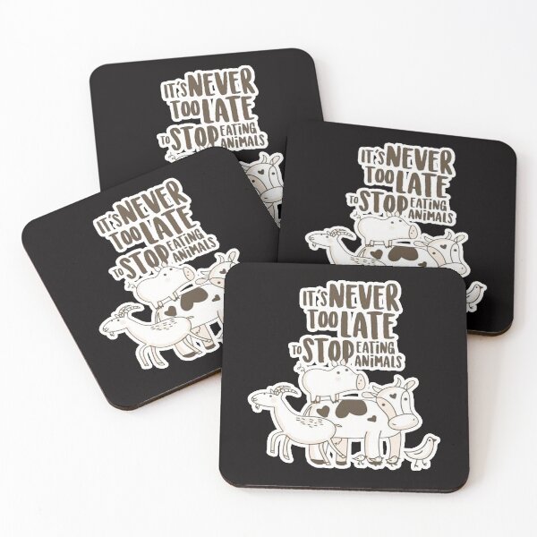 Item preview, it's never too late to stop eating animals designed and sold by Ratatatts.