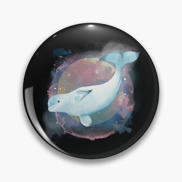 Item preview, Beluga Whale Watercolor Illustration designed and sold by kuremureDesign.