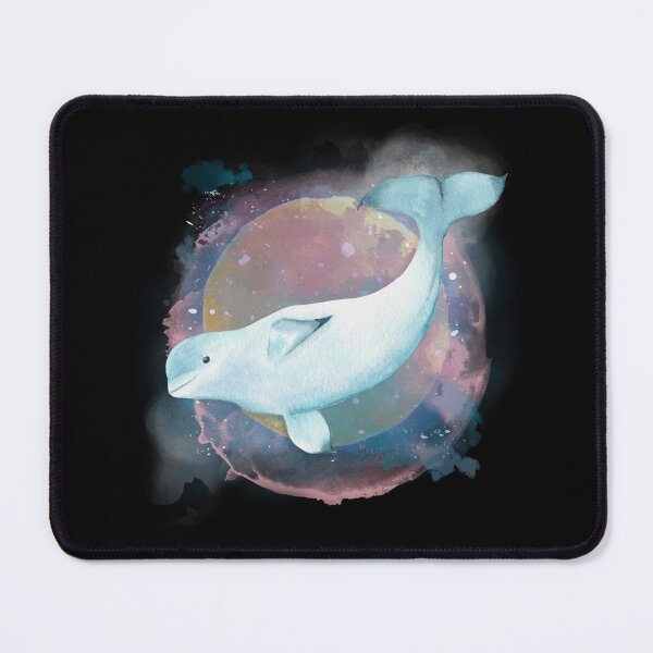 Item preview, Beluga Whale Watercolor Illustration designed and sold by kuremureDesign.