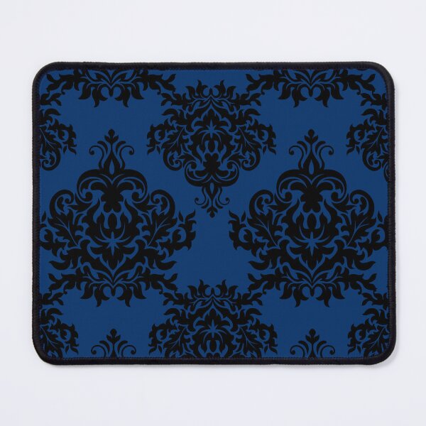 Aperçu de l'œuvre Damassé Bleu Moyen 3 créée et vendue par Pixels2Patterns.