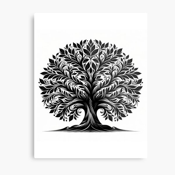 Item preview, Monochrome Tree Vector  designed and sold by dmelana.