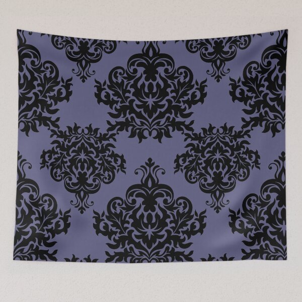 Aperçu de l'œuvre Grand Damassé Violet Poussiéreux 3 créée et vendue par Pixels2Patterns.