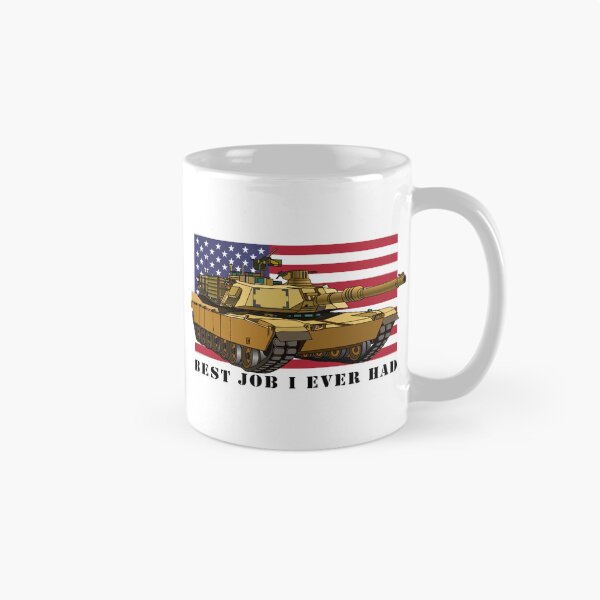 Item preview, M1A2 Abrams Tank Tanker Crew Veteran Best Job I Ever Had American Flag US Army Tanks Gift designed and sold by MilitaryMart.