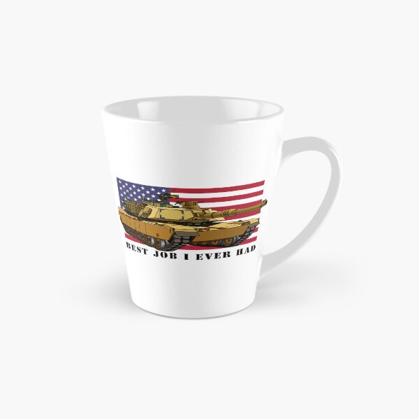 Item preview, M1A2 Abrams Tank Tanker Crew Veteran Best Job I Ever Had American Flag US Army Tanks Gift designed and sold by MilitaryMart.