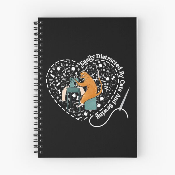 Item preview, Easily Distracted By Cats And Sewing Machine Lover designed and sold by Wiss2Arts.