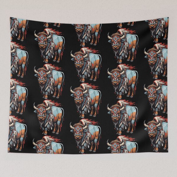 Item preview, Native American Bison designed and sold by Getup-clothing.