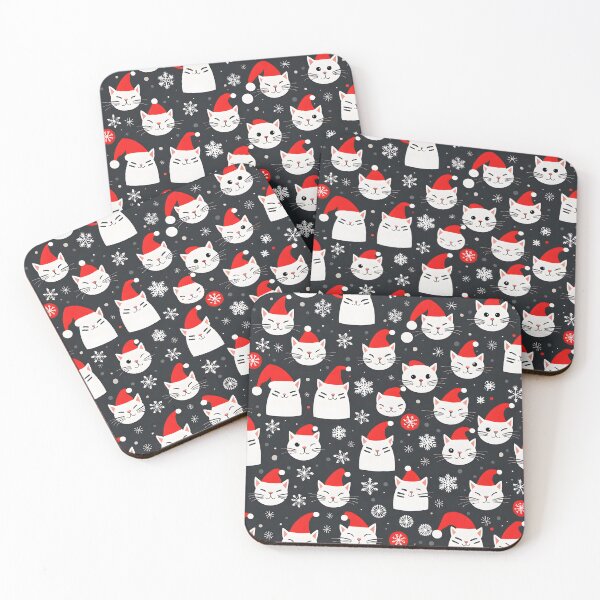 Item preview, Christmas Cat Pattern designed and sold by VisualMotivator.