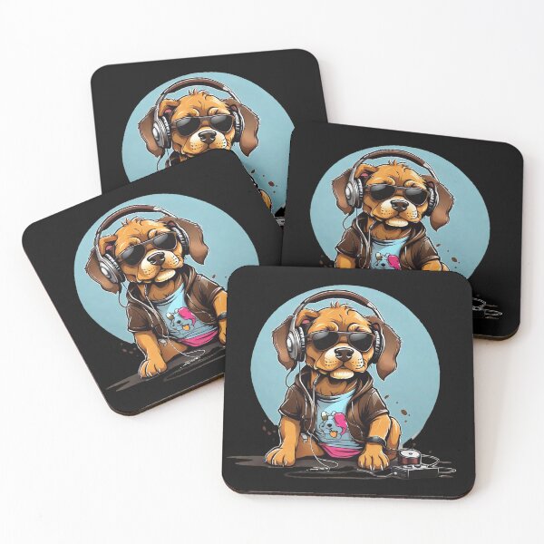 Item preview, dogs listening to music designed and sold by AxelBrook.