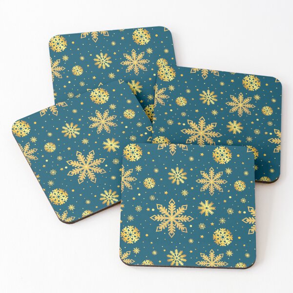 Item preview, Golden glitter snowflakes designed and sold by AnnArtshock.