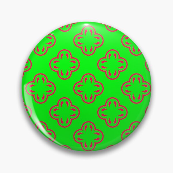 Item preview, Neon Green Hot Pink Petals Crosses Floral Contrast Summer Festival Moroccan Pattern designed and sold by PenguinForests.